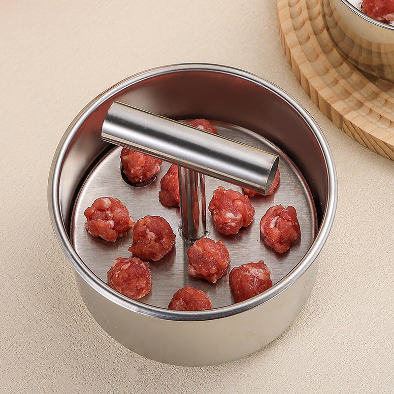 ๐ Perfectly Even Meatballs in Seconds โ Stainless Steel 6/12-Portion Mould