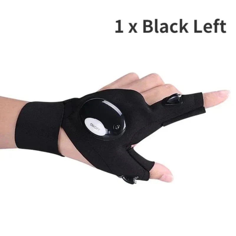 🔥🔥Hands-Free LED Half Finger Gloves