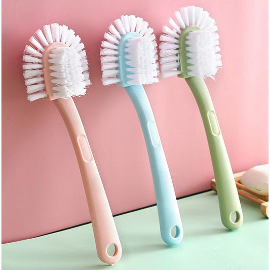 U-Shaped Cup & Glass Cleaning Brush with Long Handle