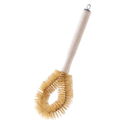 Long-Handle Natural-Fiber Style Dish & Pot Scrub Brush