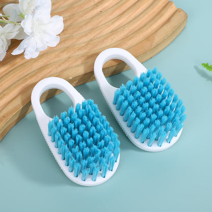 Handheld Kitchen Scrub Brush with Easy-Grip Loop Handle