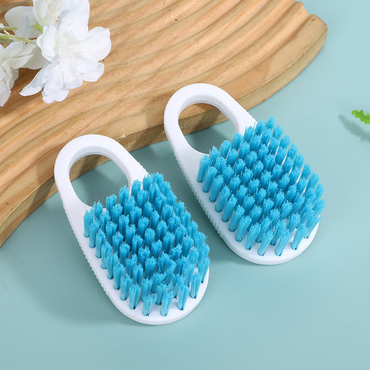 Handheld Kitchen Scrub Brush with Easy-Grip Loop Handle