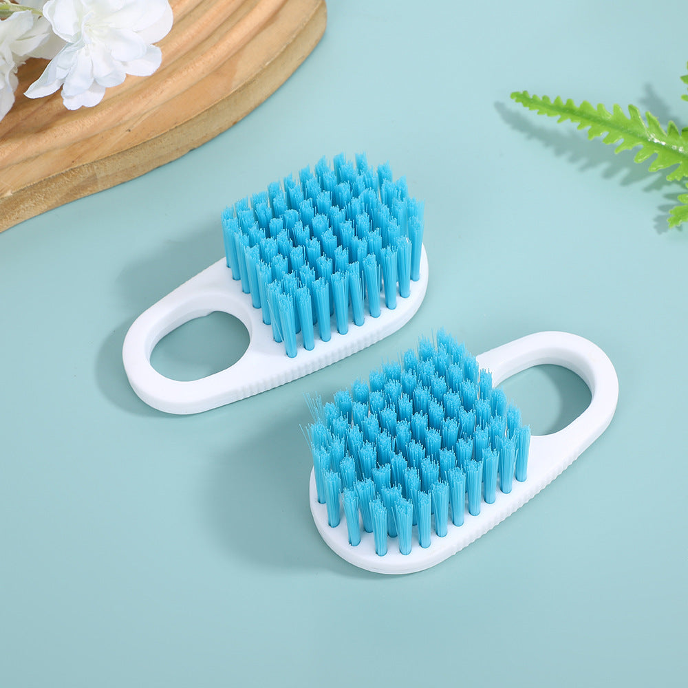 Handheld Kitchen Scrub Brush with Easy-Grip Loop Handle