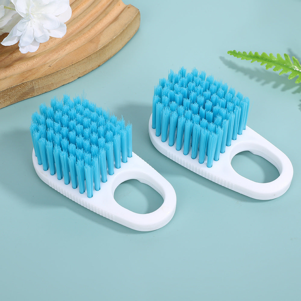 Handheld Kitchen Scrub Brush with Easy-Grip Loop Handle