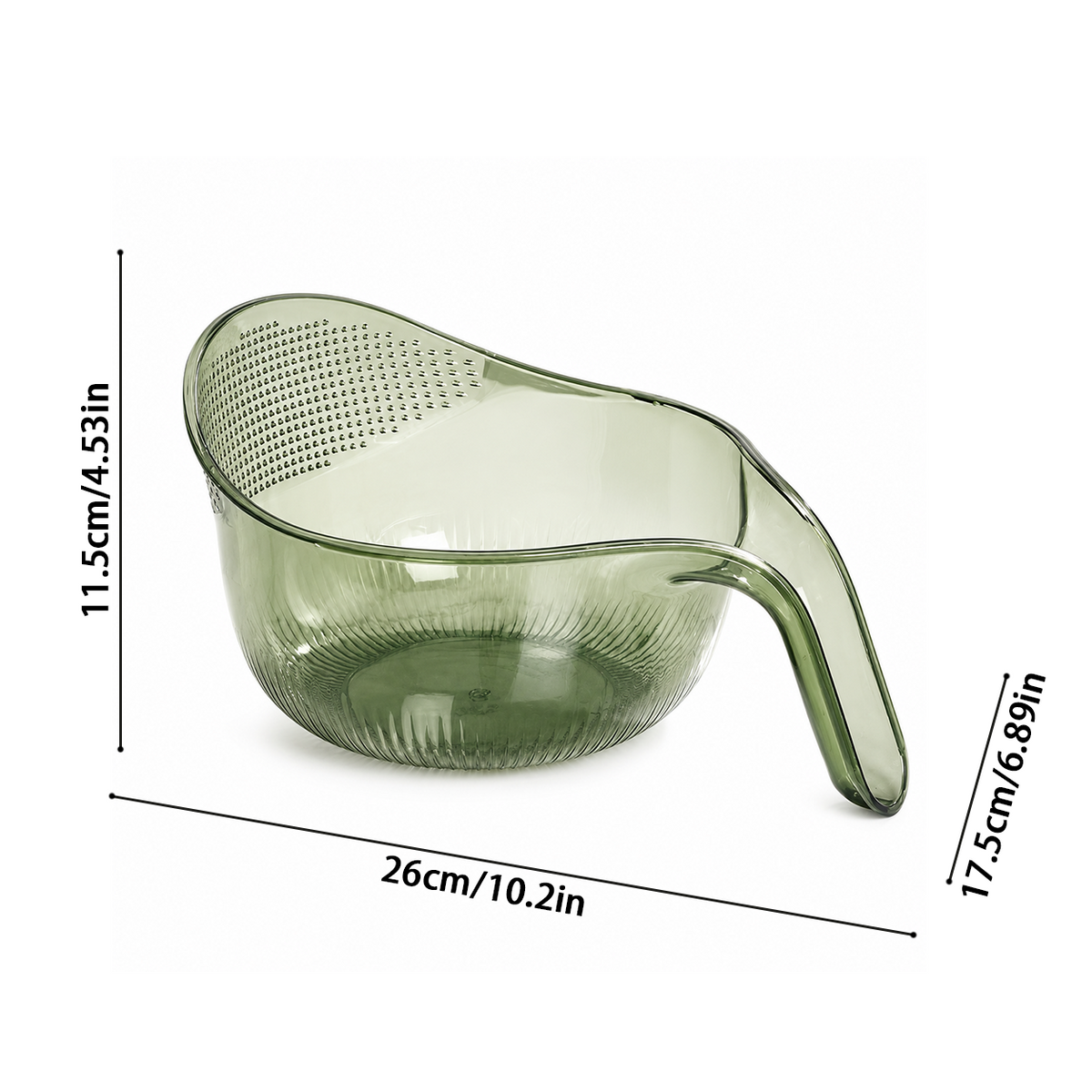 🍚 50% OFF! 🥣 Multipurpose Rice Washing Bowl Strainer with Handle