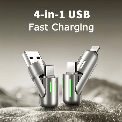 🔥4-in-1 USB Charging Cable fast charging MAX 60W