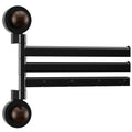 Wall-Mounted Swivel Kitchen Towel Rack with Hooks