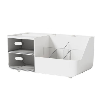 Multi-Compartment Desktop Organizer with Drawers for Pens, Stationery & Office Supplies