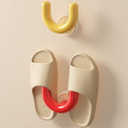 Wall-Mounted Slipper & Sandal Organizer Rack with Individual Holders