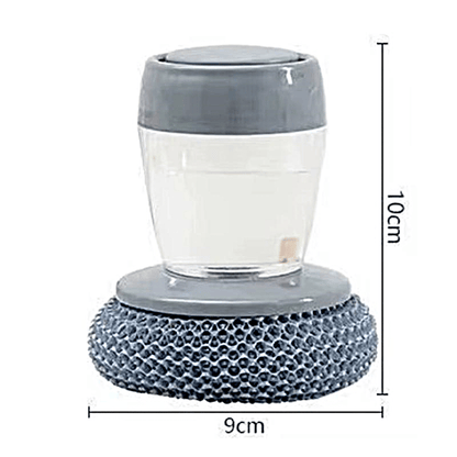 🧽 Comfort Grip Soap Dispensing Kitchen Scrub
